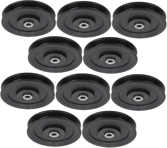 115mm Nylon Fitness Bearing Pulley, Gym Pulley Accessory, High Strength Training Equipment with Iron Core, Durable Home Gym Attachments for Strength Training and Garage Door System