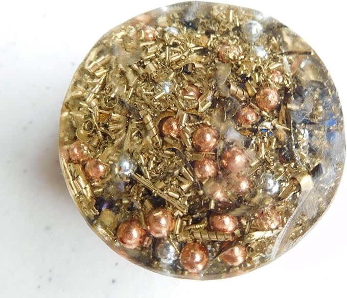 Zebra Jasper Orgone Generator Energy Accumulator 7.83Hz/432Hz/528Hz/Advance Harmonics Many Beautiful Ingredients!! (Zebra Jasper)