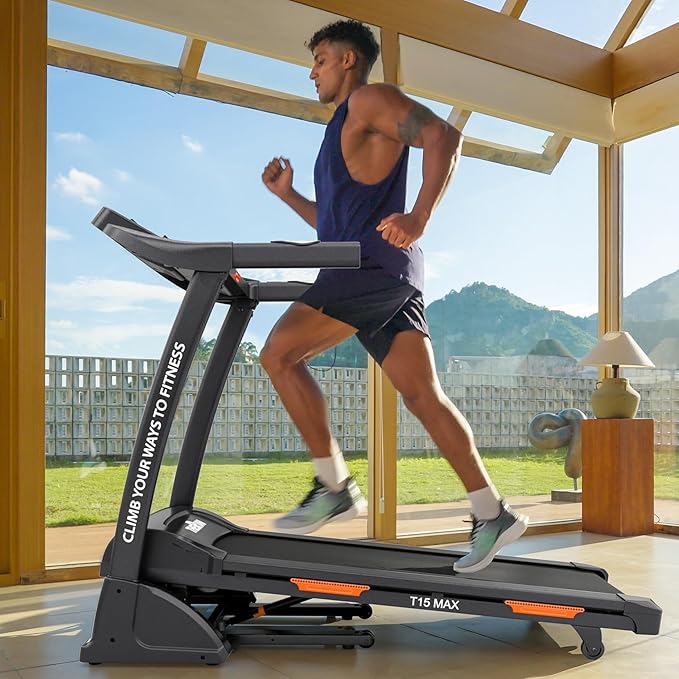 THERUN Incline Treadmill, Treadmills for Running and Walking, 300 lbs Weight Capacity Folding Treadmill with 0-15% Auto Incline, Wide Belt, 3.5 HP, App, Heart Rate