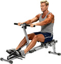 Rowing Machine, Compact Adjustable Rowing Machine 12 Levels of Complete Body Workout Resistance for Home, Low-Impact