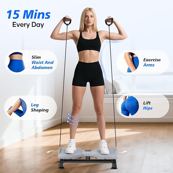 Waist Twist Machine, Twist Machine Exercise with 300 Lbs Weight Capacity, Ab Twist Board for Slim Waist and Core Ab Exercise,Noiseless Home Gym Equipment for Women Men