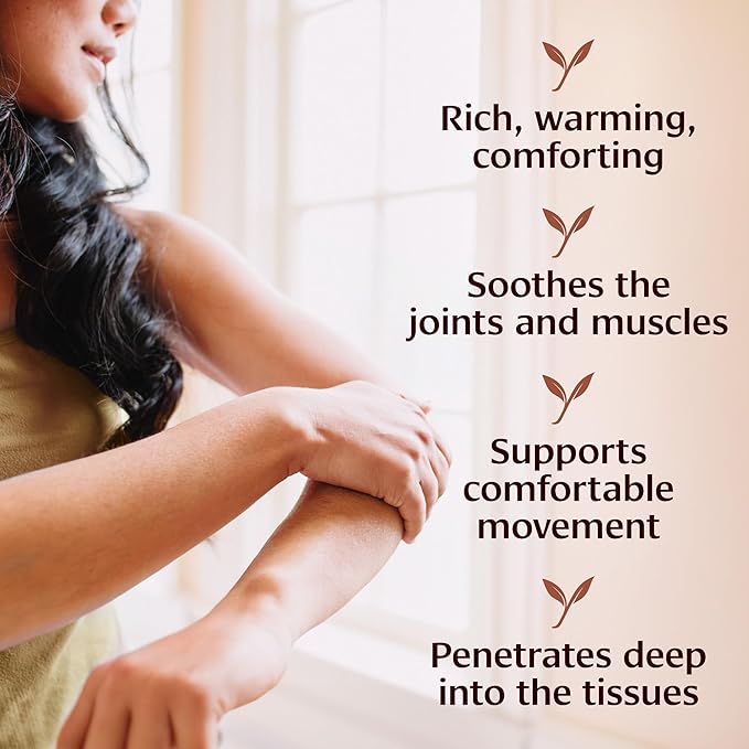 Banyan Botanicals Organic Mahanarayan Oil – Deeply Penetrating Muscle & Joint Recovery Oil – Warming Ayurvedic Massage Oil for Active Mobility & Tissue Resilience – 24 oz – USDA Organic
