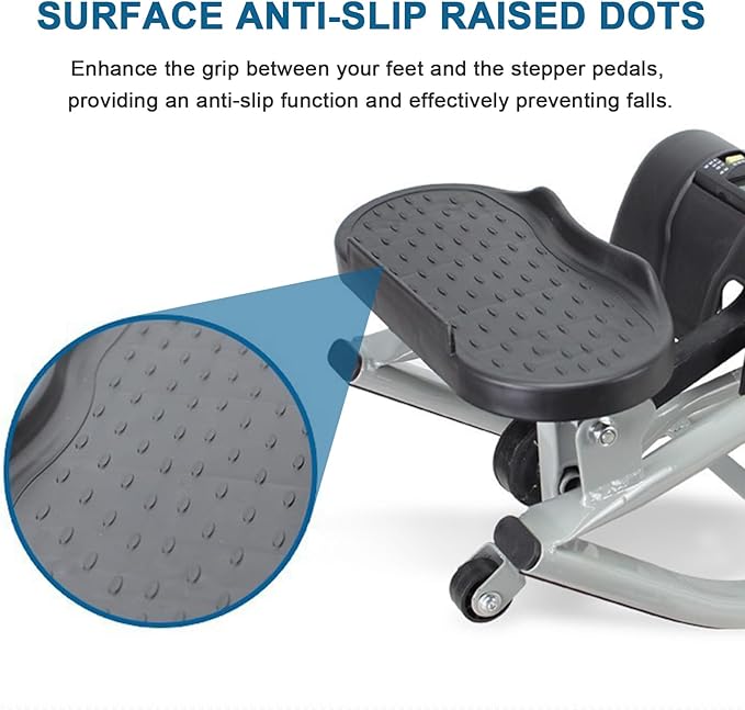 Rocker Step Side to Side, Rock Stepper, Portable Compact Lateral Rocking Fitness Stepper, for Legs, Glutes, Abs, Fitness Equipment for Home, Apartment,and Dormitory