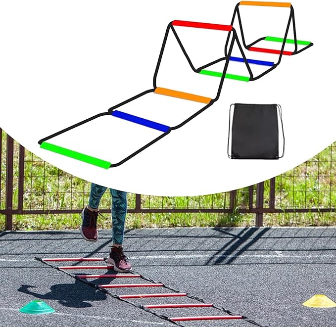 Agility Ladder Speed Ladder Foldable Workout Rugby Multifunction Home Gym Agility Training Equipment Fitness Feet Training