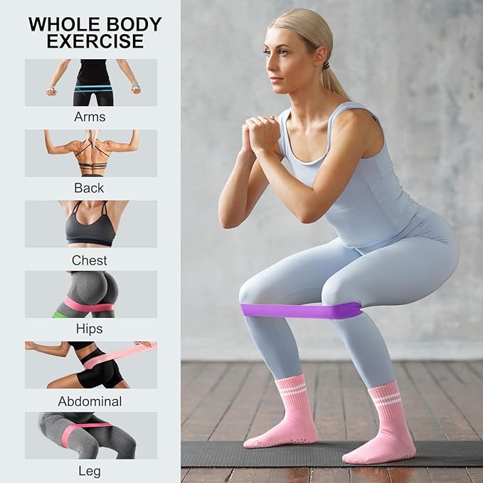 Pilates Ball Resistance Bands Grip Socks Barre Sets, Loop Exercise Bands 5 Levels, Small Yoga Ball 9 Inch, Non Slip Socks Workout Kit at Home