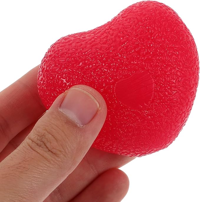 Yardwe 4pcs Heart-shaped Hand Gripper Balls Hand Strength Training Device Finger Exercising Squeeze Balls for Therapy Wrist Forearm Strengthener Stress Relief