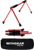 Push Up Bar – Folding Dip Bar for Home Workout, Lightweight & Portable Strength Training Equipment for Men & Women, Indoor & Outdoor Use (Hawk)
