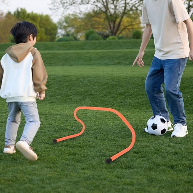 HANABASS 3pcs Sports Agility Hurdles for Boys and Girls Lightweight Plastic Training Equipment for Enhanced Coordination and Speed Development Soccer and Practice