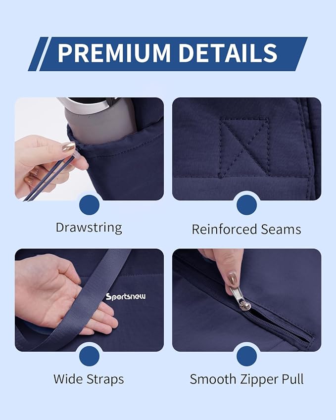 sportsnew Yoga Mat Bag Tote Yoga Gym Bags For Women Men with Waterproof Wet Pocket & Hook-and-loop, Quick Access Storage Yoga Mat Bag Carrier