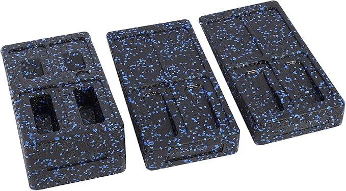 3 - Piece Adjustable Calf Stretcher Slant Board, Squat Wedge Block for Heel Elevated Squats and Plantar Fasciitis Relief, EPP Foam Stretching Wedge with Non - Slip Surface for Home