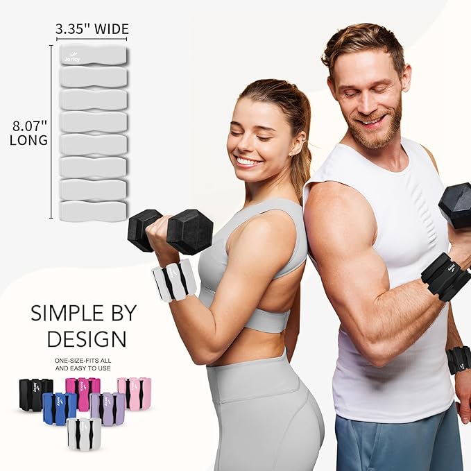 Wrist Ankle Weights for Women Men, Leg Arm Wrist Weights Bangles 1lb*2 1.5lb*2 2lb*2Wearable Weights Pilates Weighted Bracelet for Strength Training Walking Swimming Exercises Yoga Physical Therapy