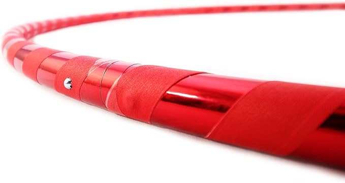 Weighted Beginner Fitness Hula Hoop for Adults - Exercise Hoop for Weight Loss & Core Workout - Large Diameter Hoop for Easy Learning - Handmade in USA - Multiple Sizes & Colors