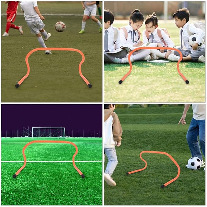 HANABASS 3pcs Sports Agility Hurdles for Boys and Girls Lightweight Plastic Training Equipment for Enhanced Coordination and Speed Development Soccer and Practice