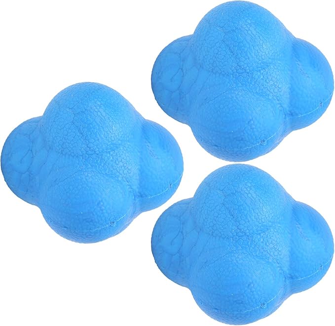 Reaction Ball Durable Coordination Training Ball for Sports Fitness, 3pcs Hex Bounce Exercise for All Sports Training