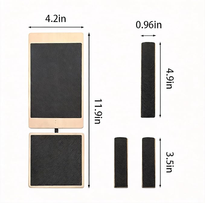 Wooden Ankle Balance Board – Ankle & Foot Strength Trainer for Stability and Single-Leg Balance, Physical Therapy, Plantar Fasciitis Relief, Posture Correction, Home Gym Equipment