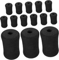 15pcs Leg Extension Machine Covers Roller Pad Replacement Sponge Sleeves for Gym Exercise Equipment Strength Training Attachments Fitness Workout Equipment