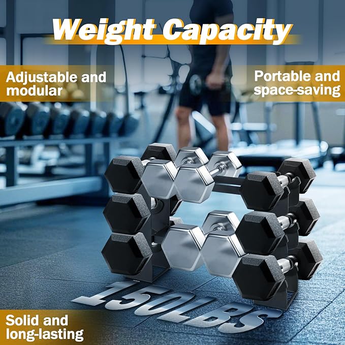 Small Dumbbell Rack Stand Only - Iron Weight Stand Holder Storage for Dumbbells