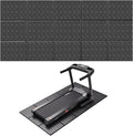 Treadmill Mat 79" x 39", 4mm Thick, for Under Treadmill, Walking Pad & Exercise Bike on Carpet & Hardwood Floors, Non-Slip Stripe Design, Waterproof Floor Protector, Noise & Shock Absorbing
