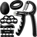 roygra Grip Strength Trainer (5 Pack), Forearm Strengthener, Hand Strengthening Devices, Hand Exercisers for Strength, Finger Strengthener, Wrist Exerciser, Baseball Climbing Calisthenics Basketball