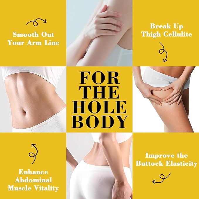 Anti Cellulite Massage Oil with Massager, Collagen and Stem Cell Skin Tightening Oil Natural Cellulite Remover Therapy Oil for Cellulite & Stretch Mark(Anti Cellulite Massage Oil Kit)
