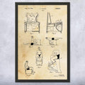 Pilates Chair Patent Framed Print (18x24) Pilates Gifts, Gym Art, Pilates Decor, Athlete Gifts, Garage Decor, Sports Gifts, Mom Gifts