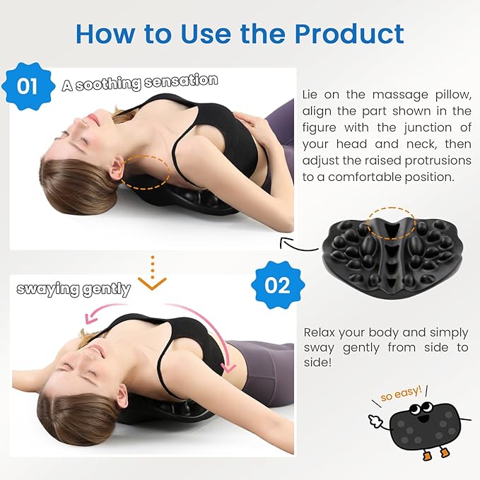 Shoulder Blade & Trapezius Trigger Point Massager, Upper Back Stretcher for Shoulder Back Pain Relief, Posture Correction & Muscle Relaxation, Ideal Gift for Men and Women