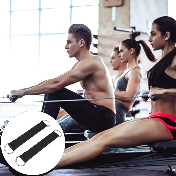 Fitness Pulley Hanging Straps 2pcs Sturdy DIY Fitness Supply Pulley Rope for Strength Training Equipment Attachments Home Gym and Sports Accessories