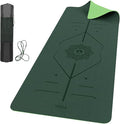 ROMIX Pro Yoga Mat Thick 6mm (1/4 inch), 72"L x 24"W Non-Slip Workout Mat with Alignment Lines, Large Yoga Mats for Women Men With Carry Bag, Exercise Mats for Home Workout Training Equipment