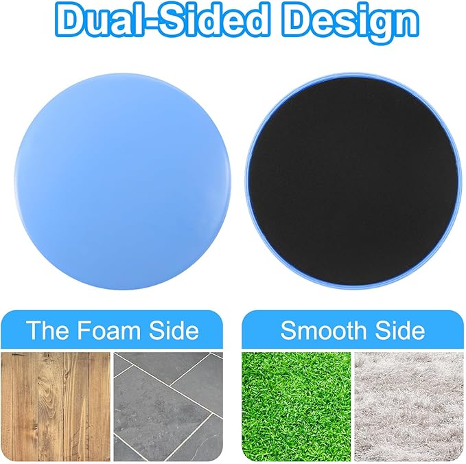 PATIKIL Core Sliders for Working Out Dual Sided Exercise Sliders Fitness Workout Strength Slides Discs for Gym Carpet Hardwood Floor