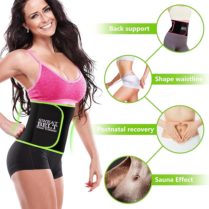 MORECOO Waist Trainer for Women/Men, Sculpt Touch Sweat Band for Stomach, Waist Trimmer for Women Workouts &Speed Belly Sweat