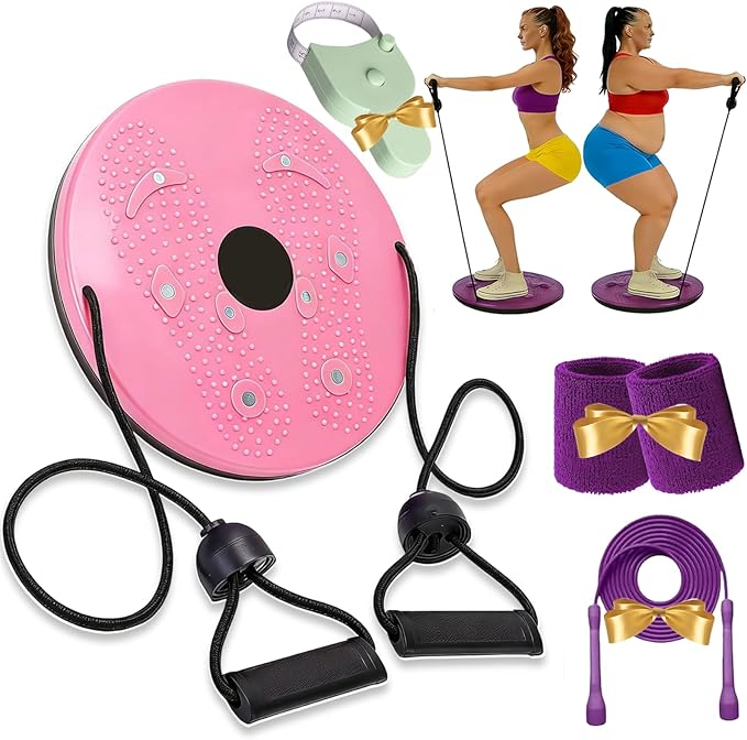Waist Sculptor, 2026 New Waist Sculptor Twister, Waist Twister Machine Exercise with Arm Bands, Body Shaping Waist Sculptor Twist with Drawstring and Foot Massage for Exercise, Legs, Buttocks, Hip
