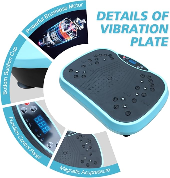 Vibration Platform Machines Plate Exercise Machine Whole Body Workout Vibration Fitness Platform, Home Training Equipment for Weight Loss & Toning
