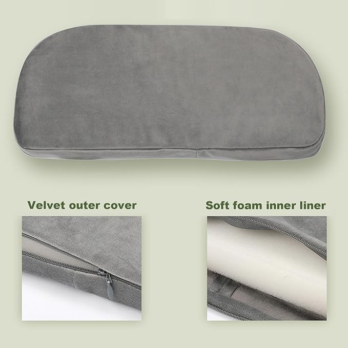 Meditation Bench, Bamboo Prayer Bench with Soft Cushion, Removable and Washable Meditation Stool with Fixed Snap Prayer, Stool, Cushion, Accessories
