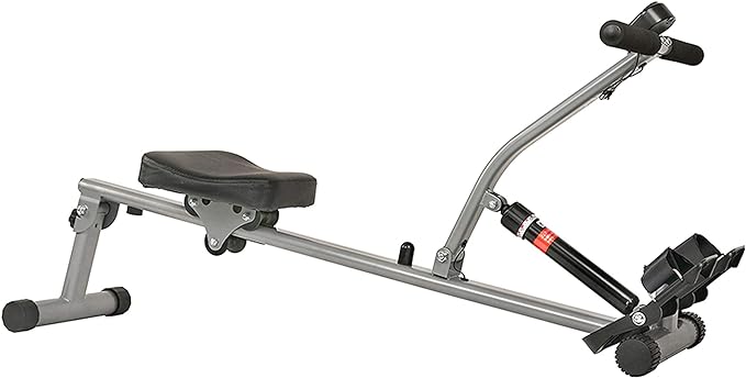 Sunny Health & Fitness Advanced Twist Stepper Machine with Resistance Bands - SF-S0979 + Sunny Health & Fitness 12 Adjustable Resistance Rowing Machine Rower w/Digital Monitor