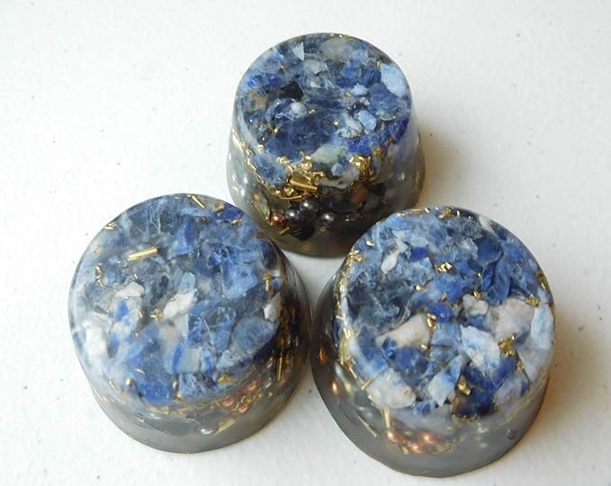 Sodalite Orgone Generator Energy Accumulator 528Hz/7.83Hz/Advance Harmonics Many Beautiful Ingredients and Colors! (Sodalite)