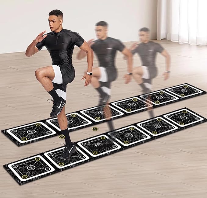 Rubber Agility Ladder 8.8 Ft Non-Slip Speed Agility Training Ladder for Soccer Footwork Training，Flat Agility Ladder for Children's Physical Training Equipment