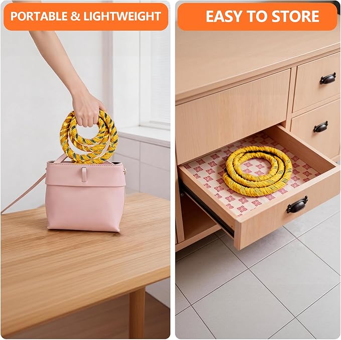 3 lbs Soft Spring Hula Hoop, Weighted Hoops for Adults, Foldable and Portable Hula with Body Tape Measure, Loss Fitness Hoop