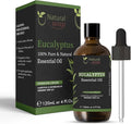 Essential Oil | Pure Aromatherapy Oil for Diffusers, Hair Growth, Skin, Scalp Care, Massage | Refreshing Hair Oil for Women & Men | Natural Essential Oil for Diffuser | 4 Fl Oz (120 mL) (Eucalyptus)