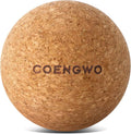 COENGWO Cork Massage Ball, Cork Myofascial Release Ball, Yoga Therapy Ball for Trigger Point Therapy, Muscle Knots, Deep Tissue Relief, 3 Inch