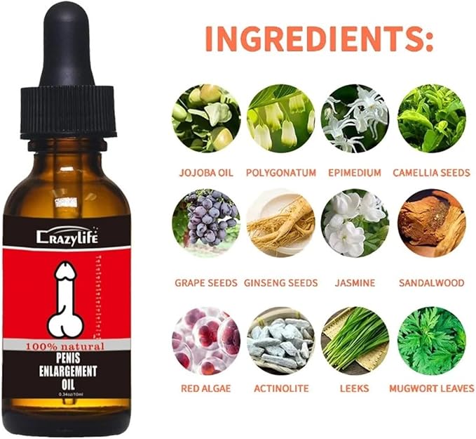 CrazyLife for Men – Male Enhancement Oil (10ml) by Tonisaberey Enlargement