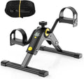 MOMODA Under Desk Bike Pedal Exerciser with LCD Display Portable Mini Exercise Bike for Arm and Leg