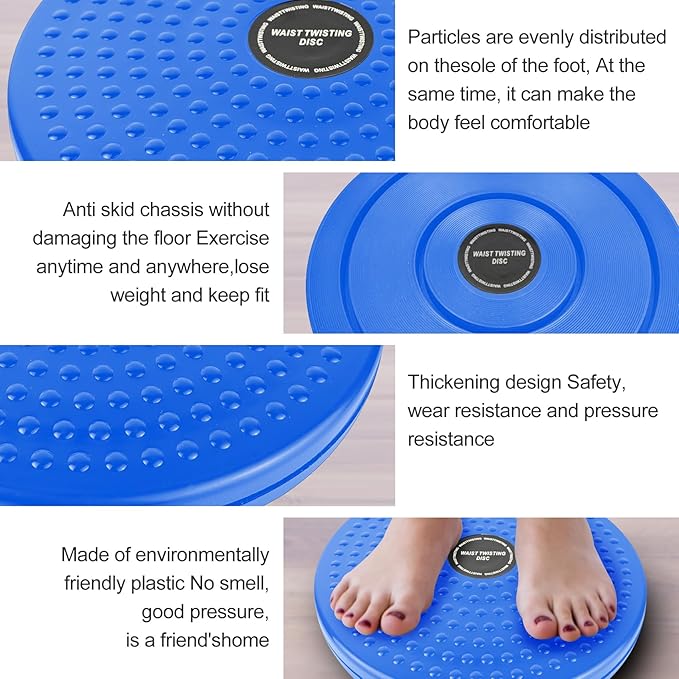 H H&J HUAJIAN Waist Whisper Disc,Body Twister Waist Twister Body Shaping Rotating Board for Women's Twisting Sports Equipment Aerobic Exercise Foot Massage