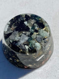 Emerald Orgone Generator Energy Accumulator 528Hz/7.83Hz/Advance Harmonics Many Beautiful Ingredients and Colors! (Emerald)