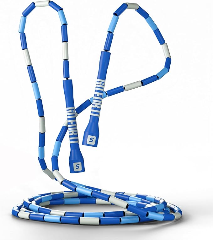 Sportbit Elite Beaded Jump Rope – Adjustable for Kids & Adults, Durable Fitness Skipping Rope for Cardio, Gym, Home & Outdoor Workouts