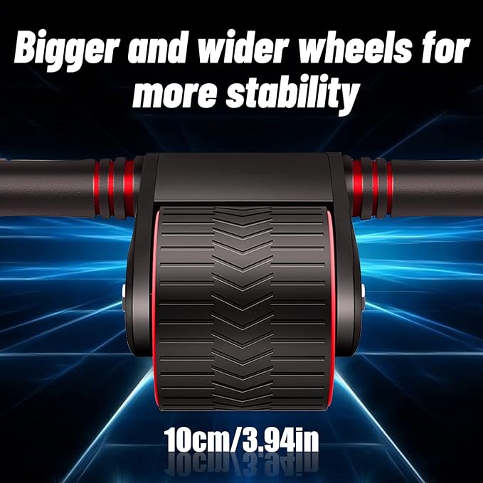 AB Roller, Automatisches Rebound-Bauchrad, Bauchroller Pedal Puller, Bauchroller Muskel Trainer, Automatic Rebound Abdominal Wheel for Home Gym Strength Training