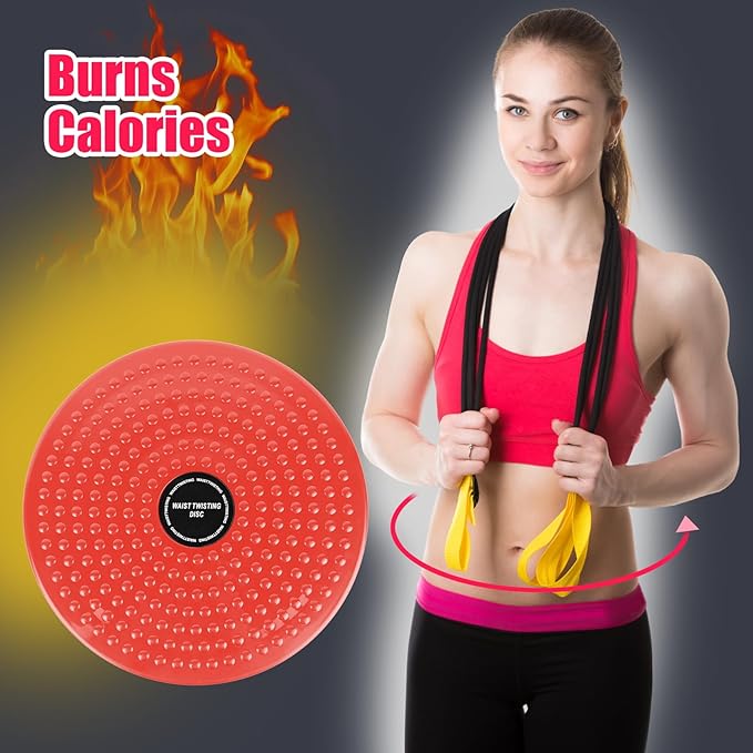 H H&J HUAJIAN Waist Whisper Disc,Body Twister Waist Twister Body Shaping Rotating Board for Women's Twisting Sports Equipment Aerobic Exercise Foot Massage