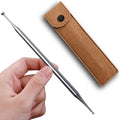 BYYDDIY 6.3inch Stainless Steel Dual Head Facial Reflexology Tools,Ear Massage Tool,Body Point Probe Pen &Trigger Point Massager Tool for Deep Tissue (6.3inch)