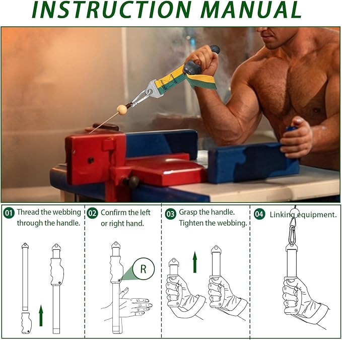 Ergonomic Pulley Handle for Arm Strength Training – TPE-Coated Non-Slip Grip Attachment for Cable Machines – Comfortable Wrist & Bicep Isolation Handle
