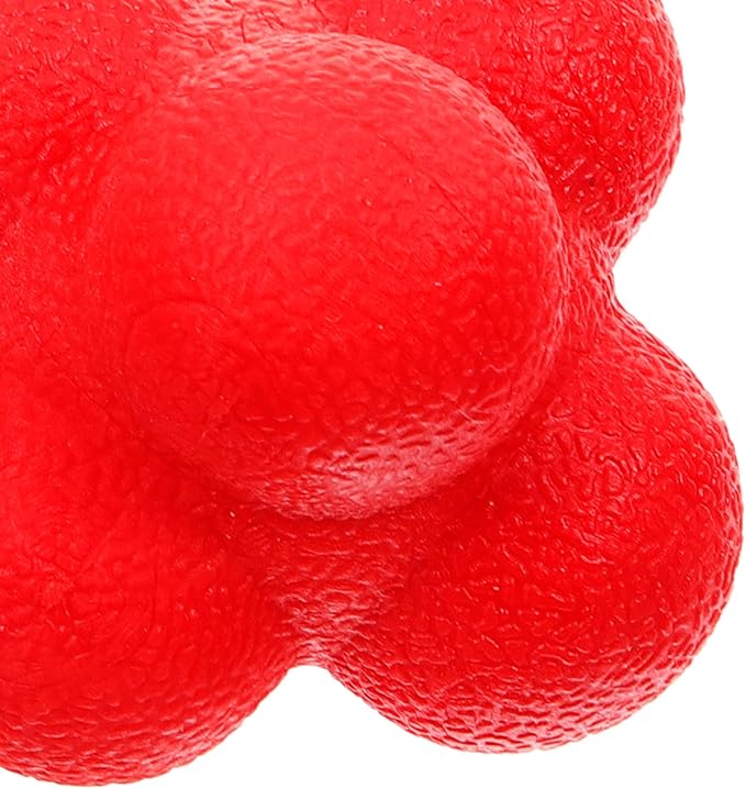 POPETPOP Hexagonal Reaction Ball Silicone Fitness Ball for Hand Eye Coordination Training Indoor Reaction Training for Speed and Reflex Exercises