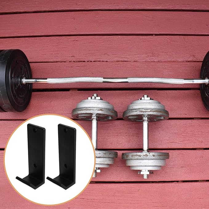 Squat Rack J Hooks Barbell Accessories Heavy Duty Power Rack Hooks 55x160mm Gym Equipment Storage Holder for Strength Training Attachments
